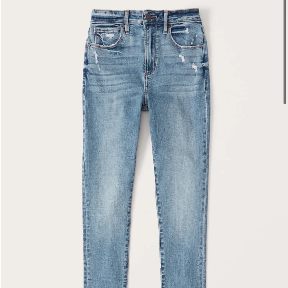 Abercrombie high rise skinny jeans